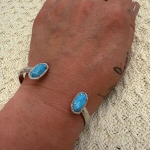 Elton Kendra Scott Polished Silver Bangle